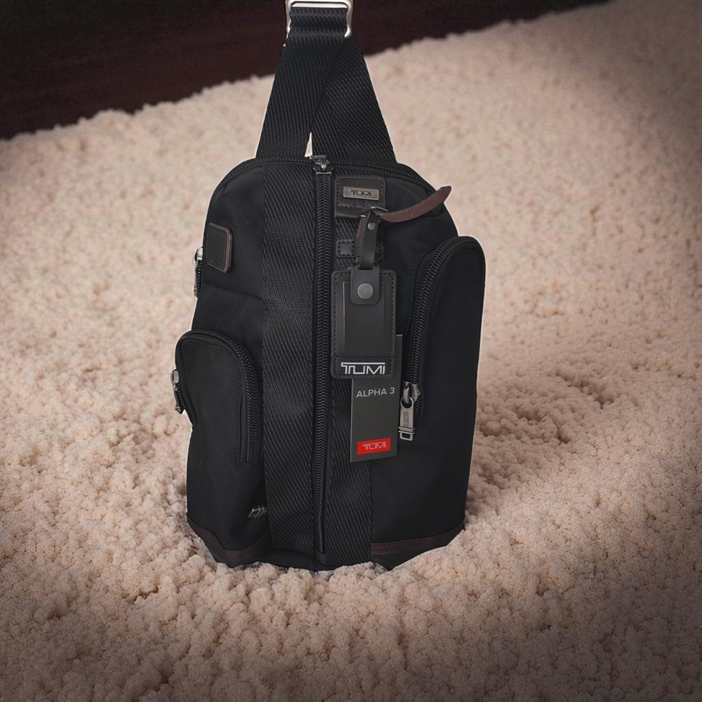 Tumi Black Alpha Belt Bag